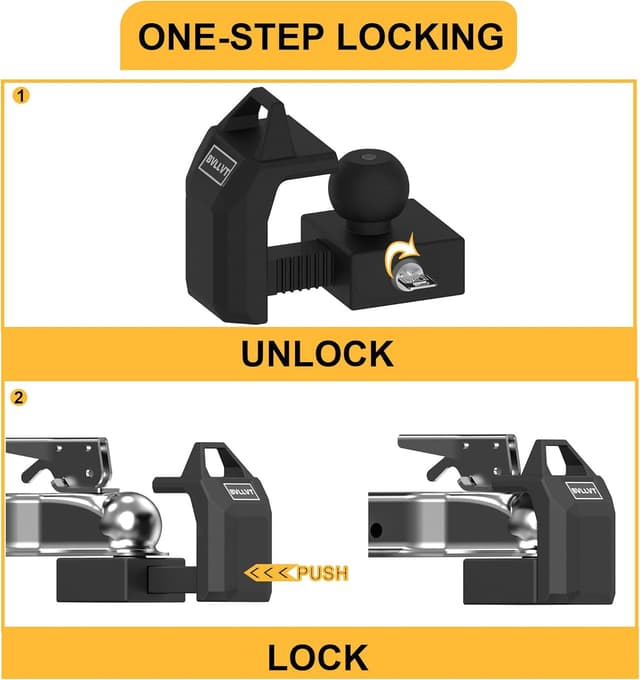 Thumbnail 2 de BVLLVT Heavy Duty Trailer Hitch Lock 2 5/16"