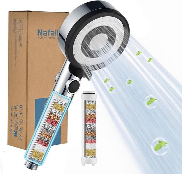 Imagen de Nafall Soffione doccia ad alta pressione con filtro 5 modalità en OfertitasTOP