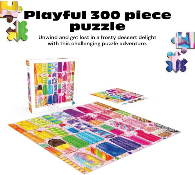 Detalle 2 de Buffalo Games Frosty Treats (Lars Stewart) 300-Piece Large Jigsaw Puzzle for Adults