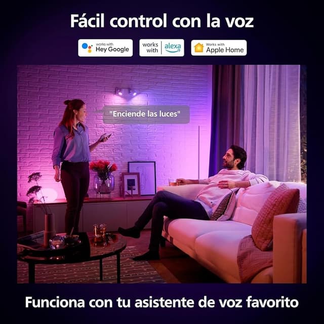 Detalle de Philips Hue GU10 Bombilla inteligente 4,2 W, 400 lm