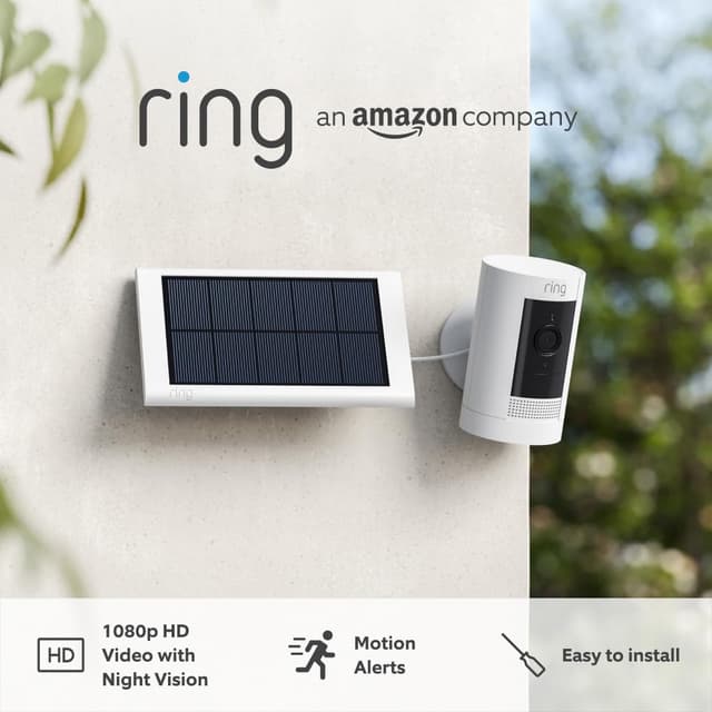 Detalle de Ring Outdoor Camera Solar Stick Up Cam 1080p