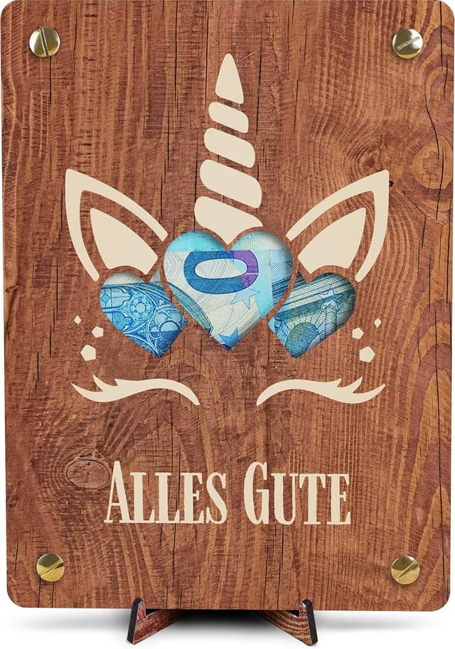 Detalle de Einhorn Geschenke für Mädchen XL Geldkarte