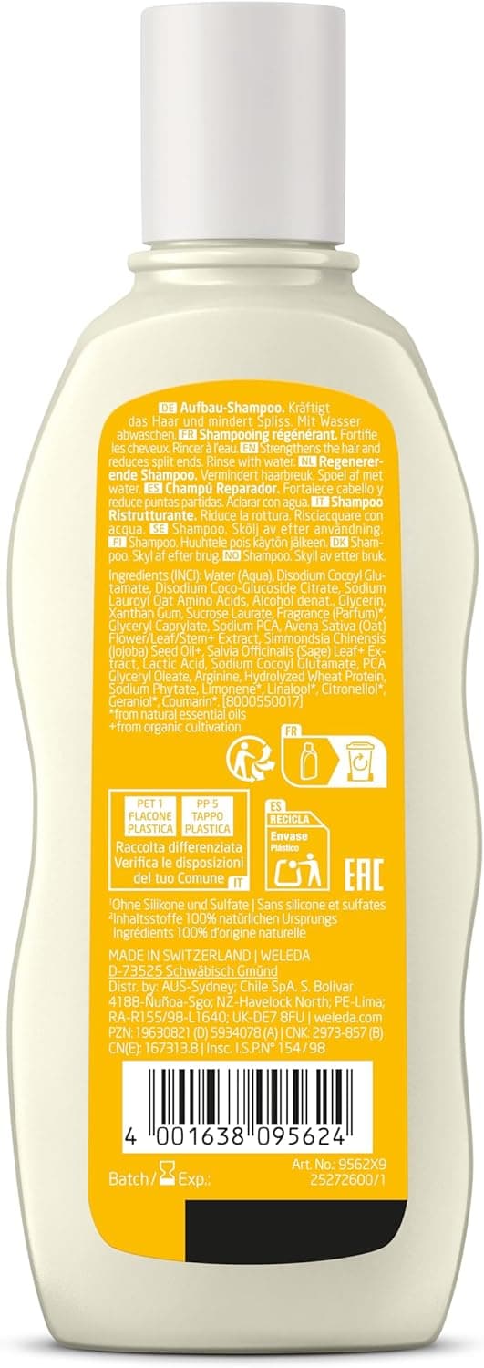 Detalle 2 de Weleda Shampoo Ristrutturante Avena 190 ml