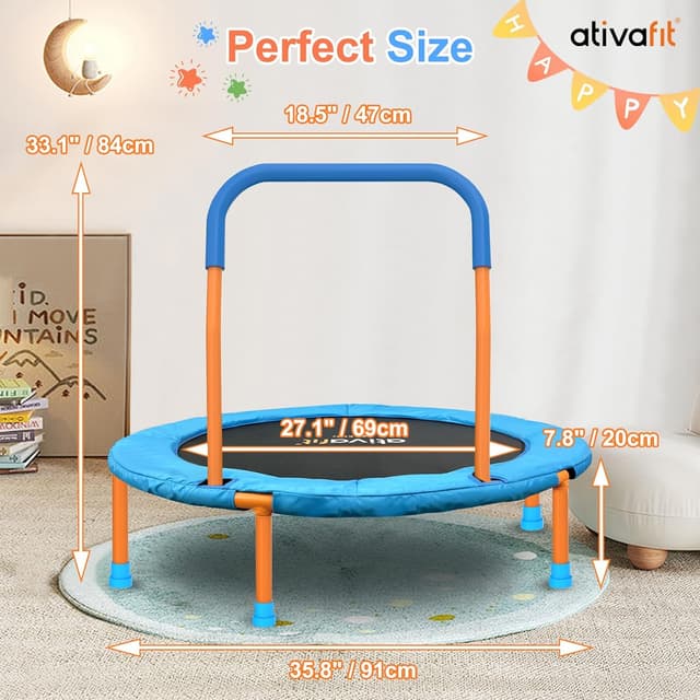 Thumbnail 4 de Ativafit 36in Mini Toddler Trampoline 🤸