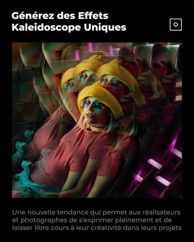 Detalle 2 de K&F CONCEPT filtre kaléidoscope à prisme Ø77 mm (effets spéciaux) pour photographie d’art