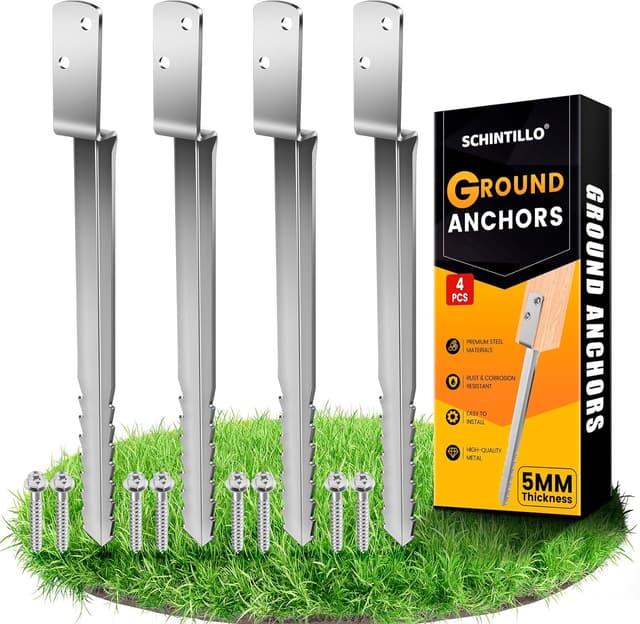 Detalle de SCHINTILLO Einschlaghülsen 4er Pack für Schaukel