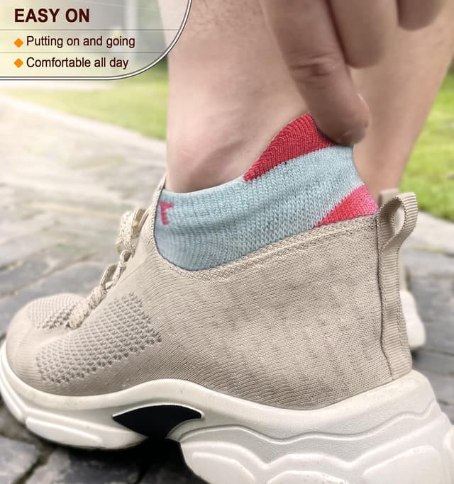 Detalle 2 de BULLIANT Calzini Sportivi Donna da Corsa (6 paia) con linguetta sul tallone