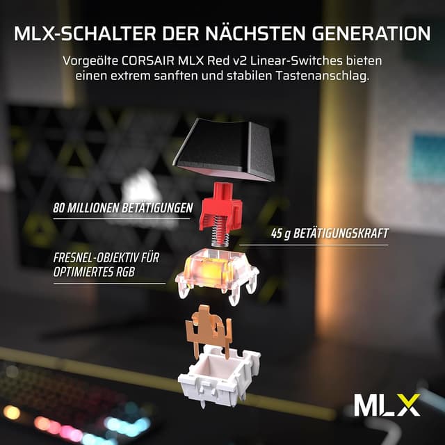 Thumbnail 4 de Corsair K70 CORE TKL Gaming-Tastatur ⌨