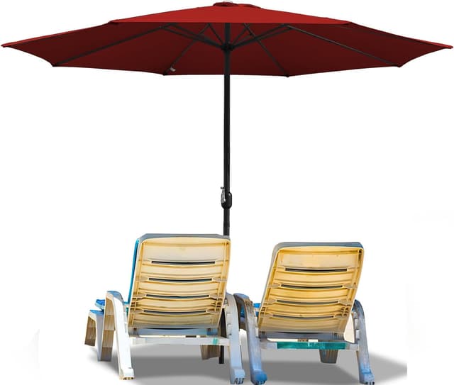 Detalle de Parasol Ollewiellan 350/270 cm avec manivelle, UV 50+ et toile imperméable