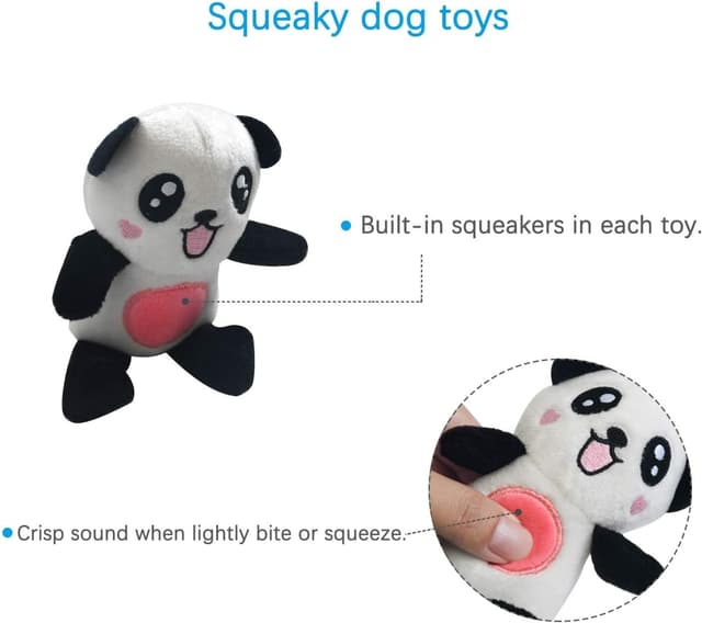 Detalle de LEGEND SANDY squeaky plush dog toys pack