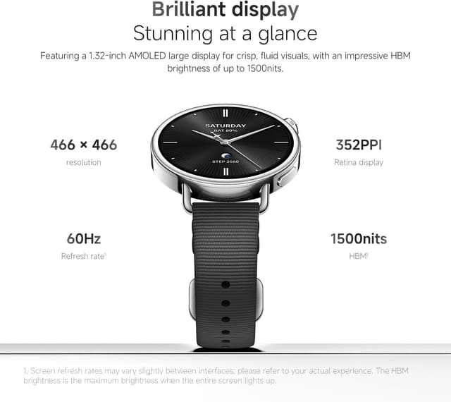 Detalle de Xiaomi Watch S4 41mm smart health watch