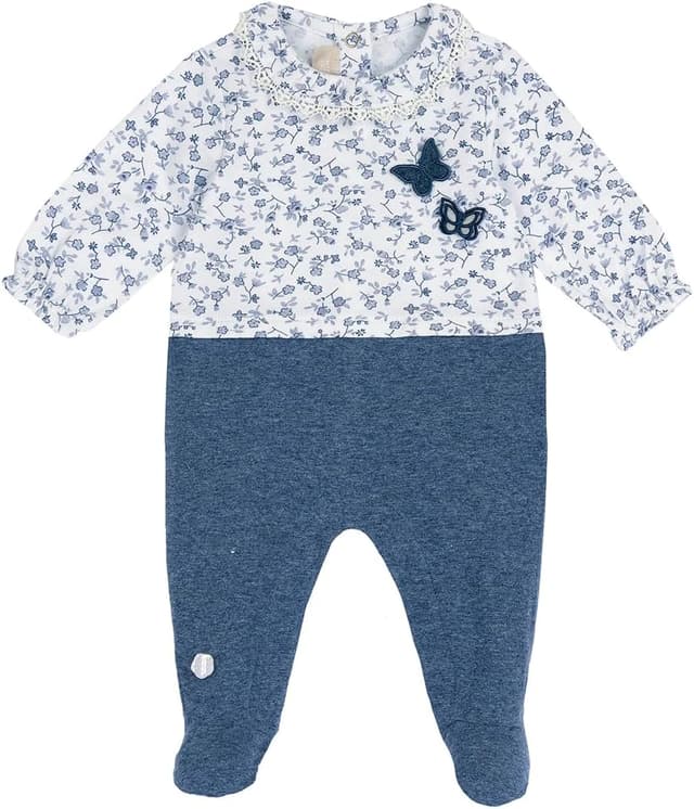 Detalle de Chicco grenouillère bébé en coton doux et léger avec ouverture pratique au dos et à l’entrejambe (0-24 mois)