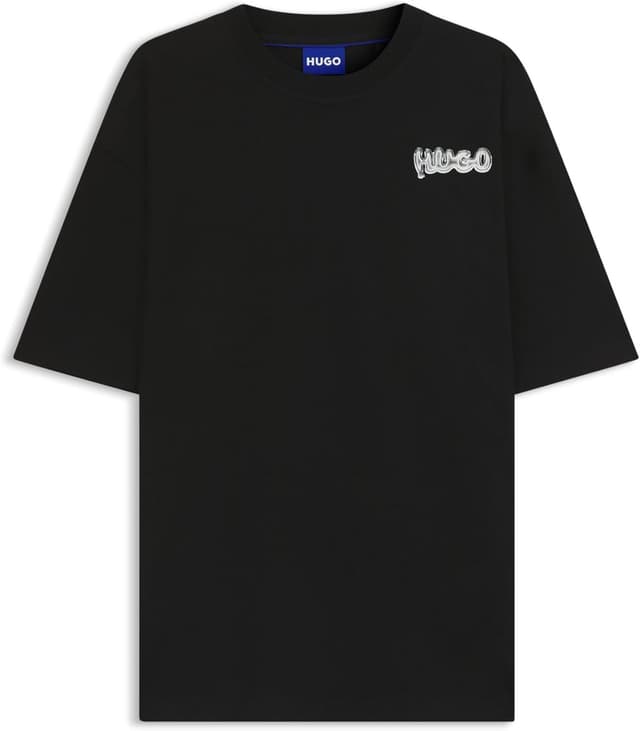 Detalle 2 de HUGO Herren Nyrotee T-Shirt aus 100 % Cotton