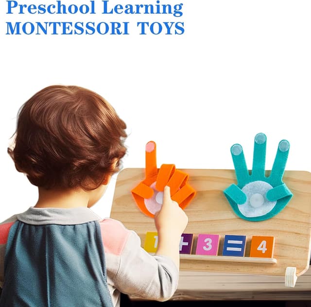 Detalle 2 de Montessori Number Counting Blocks for Ages 2-4