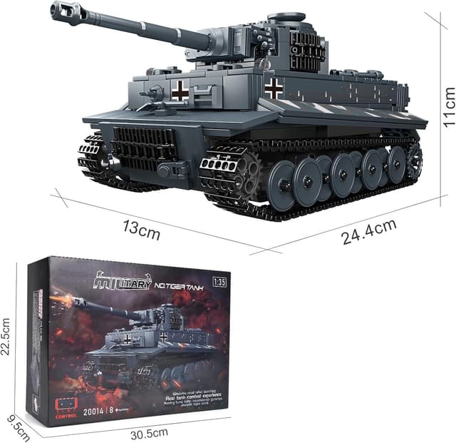 Detalle 2 de Mould King 20014 Technik-Panzer Modellbausteine (800+ Teile) mit Motor und App-Steuerung