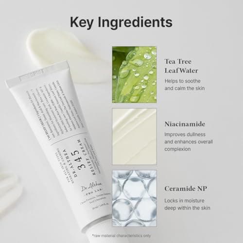 Detalle de Dr.Althea 345 Relief Cream | Crema calmante con PDRN y niacinamida para manchas, piel sensible y acné (50 ml)