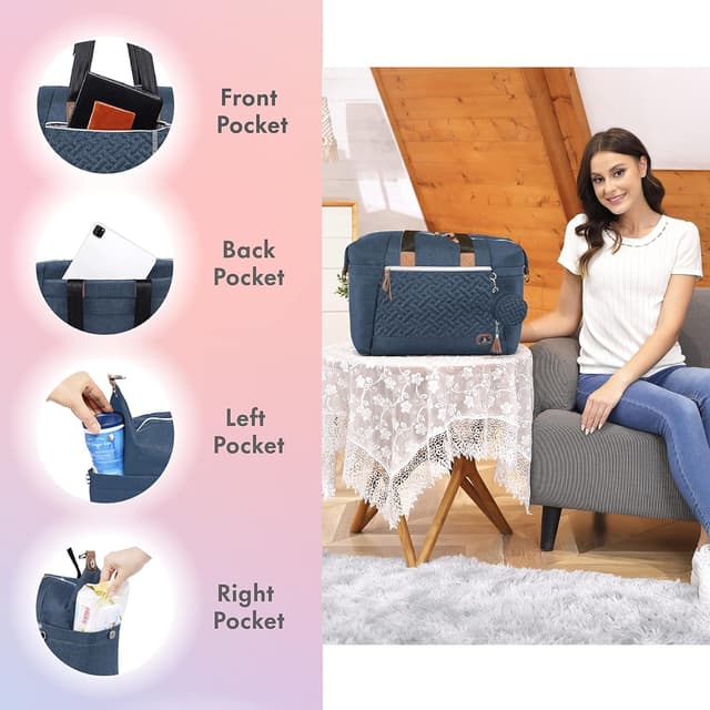 Detalle 1 de Dikaslon Wickeltasche mit 2-Wege-Reißverschluss