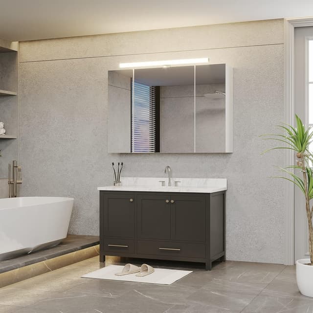 Thumbnail 6 de DICTAC Spiegelschrank Bad mit Beleuchtung 90x16x60 cm