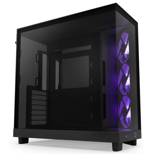 Imagen de NZXT H6 Flow RGB Mid Tower Cristal templado USB-C negra 🖥️ en OfertitasTOP