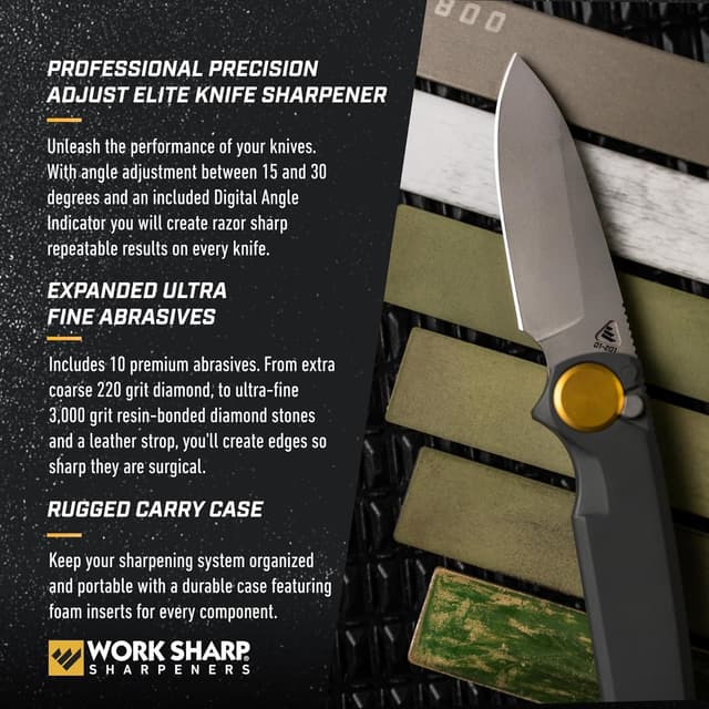 Detalle de Work Sharp Precision Adjust Elite knife sharpener