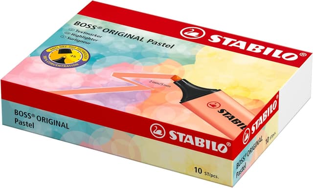 Thumbnail 10 de Stabilo BOSS ORIGINAL Pastel Rosa ✏️ Caja con 10 unidades