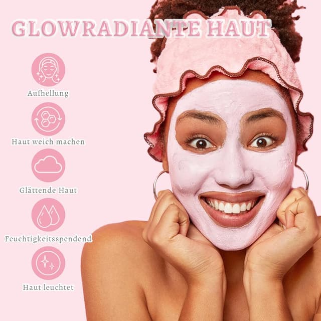 Detalle 2 de ANAiRUi Rosen Tonerde Gesichtsmaske mit Rosen, Kaolin, Kollagen – 120 g