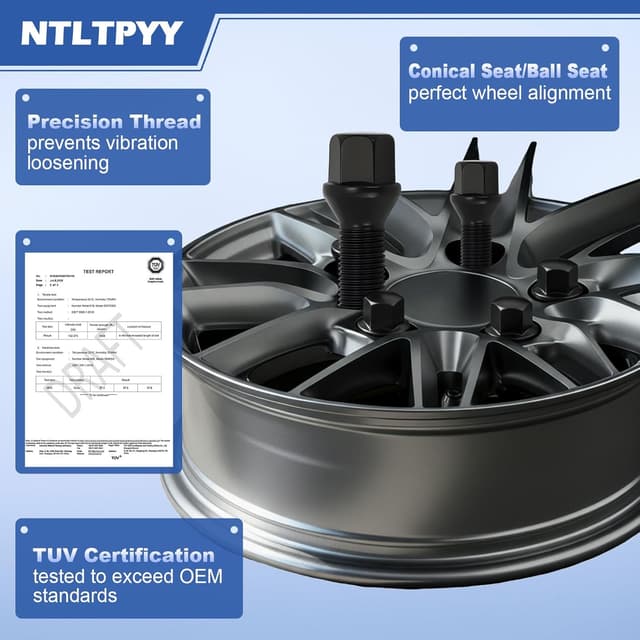 Thumbnail 3 de M12x1.5 24mm Wheel Bolts 10.9 Grade 🔩
