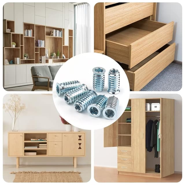 Thumbnail 6 de Einschraubmutter M6x20mm für Holz, 40 Stück