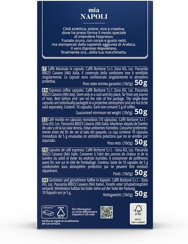 Thumbnail 6 de Caffè Borbone Mia Napoli ☕ 100 cápsulas para Nespresso
