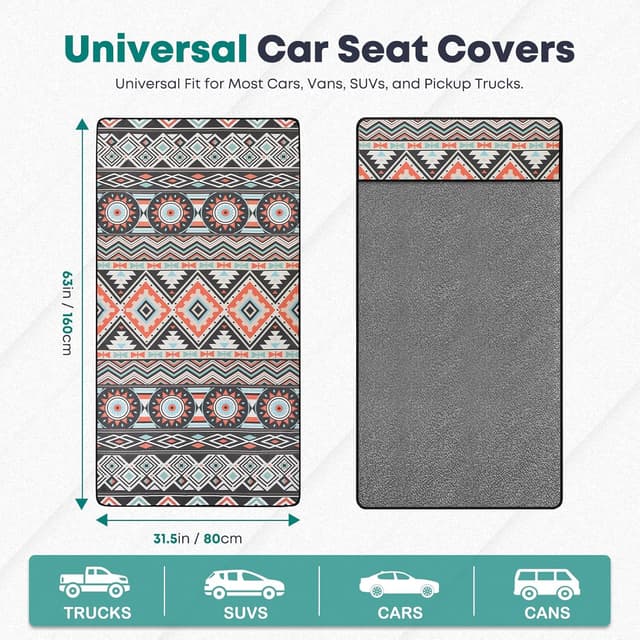 Detalle de FLORICH Microfiber Towel Seat Covers for Cars — universal non-slip workout & swim sweat cover