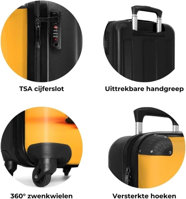 Thumbnail 6 de NoBoringSuitcases.com Trolley Bambini per Bagaglio a Mano 55x40x20 cm (Pastore tedesco - Arancione)