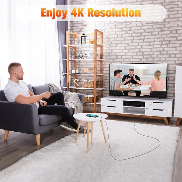 Detalle 2 de Mygatti USB-C 3.1 Gen2 Kabel 10 Gbps, 5 m – 4K@60 Hz, 100 W (5A) und Daten/Video/Laden