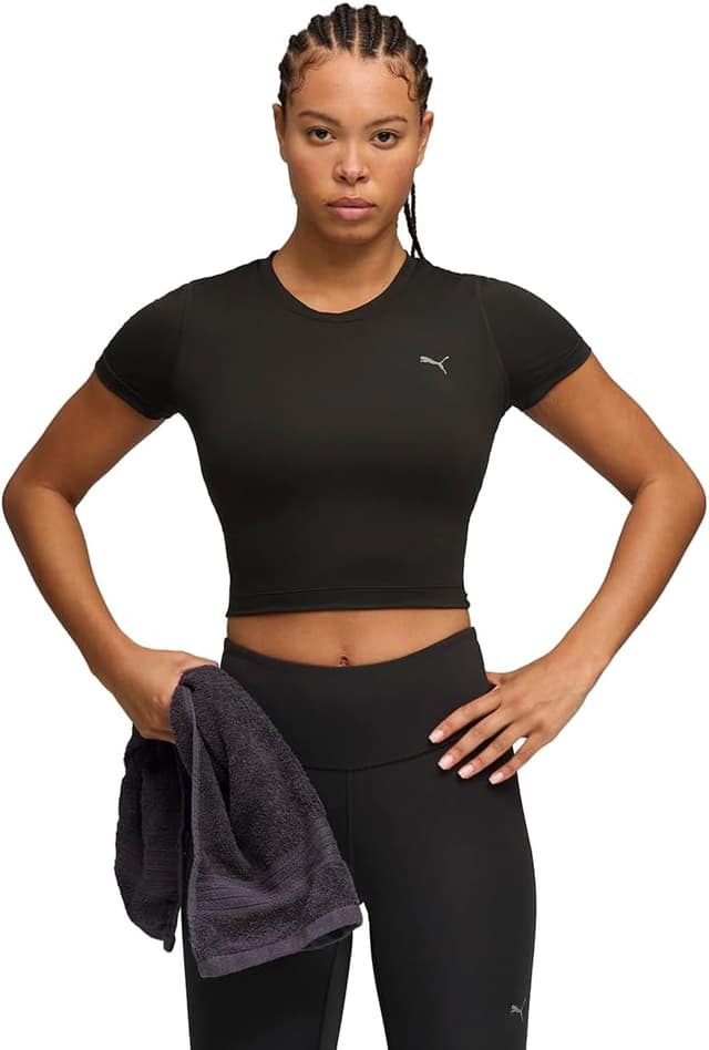 Detalle de PUMA Unisex Cloudspun SS Twist Tee 1er Pack