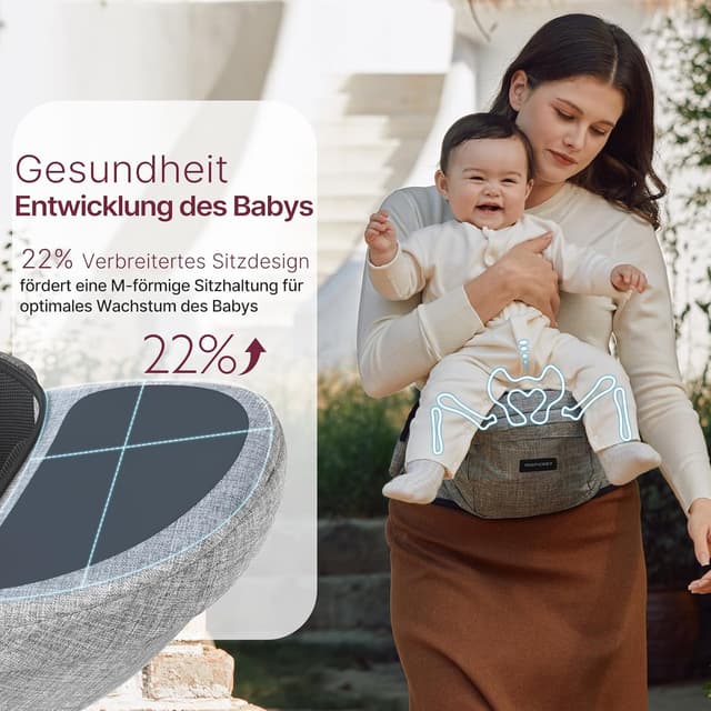 Thumbnail 1 de Momcozy Hüftsitz-Babytrage 3D