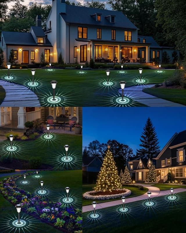 Detalle de Solar garden lights 8 pack