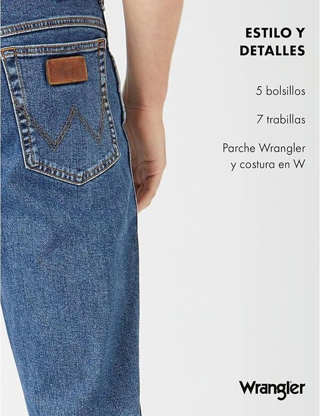 Thumbnail 5 de Wrangler Texas vaqueros 36W x 30L Stonewash