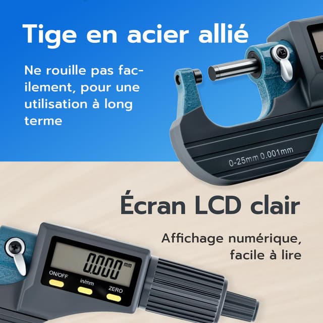 Thumbnail 2 de Mcbazel Micromètre Électronique 0-25 mm 📏