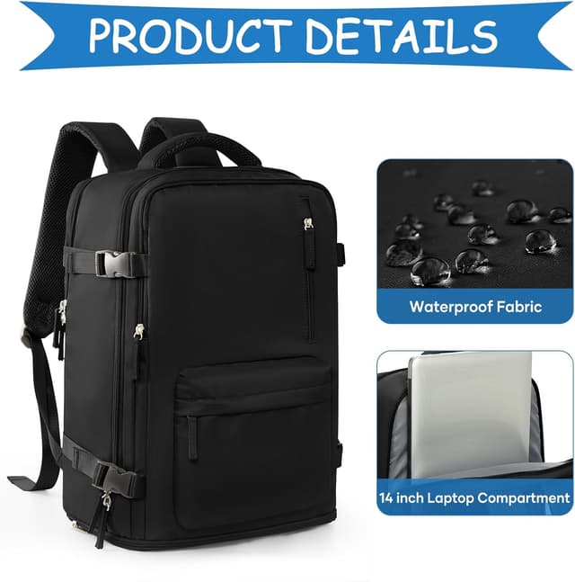 Thumbnail 4 de WONHOX Large Travel Backpack