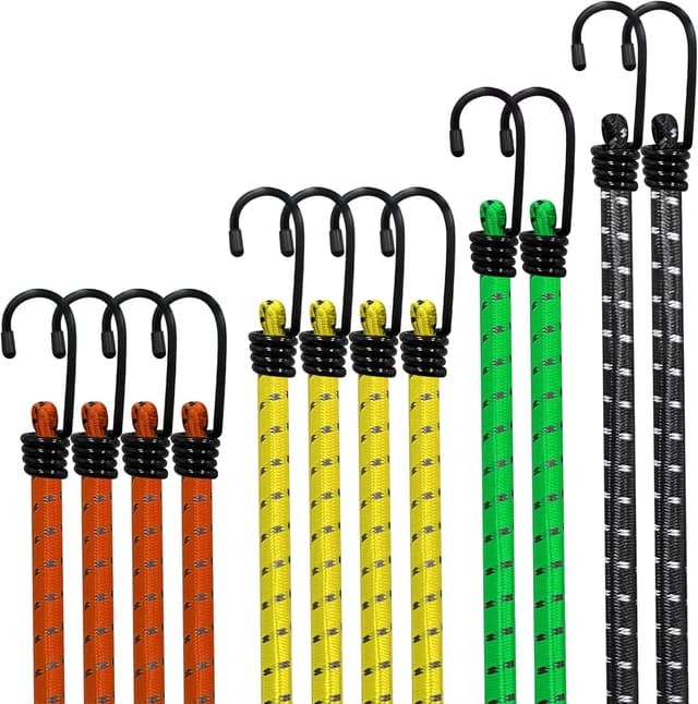 Detalle de Jsdoin Bungee Cords 12-Pack Heavy Duty