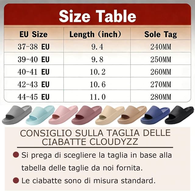 Detalle 2 de Misolin Ciabatte Donna/Estate “Nuvola” in EVA: pantofole da bagno, doccia e piscina antiscivolo