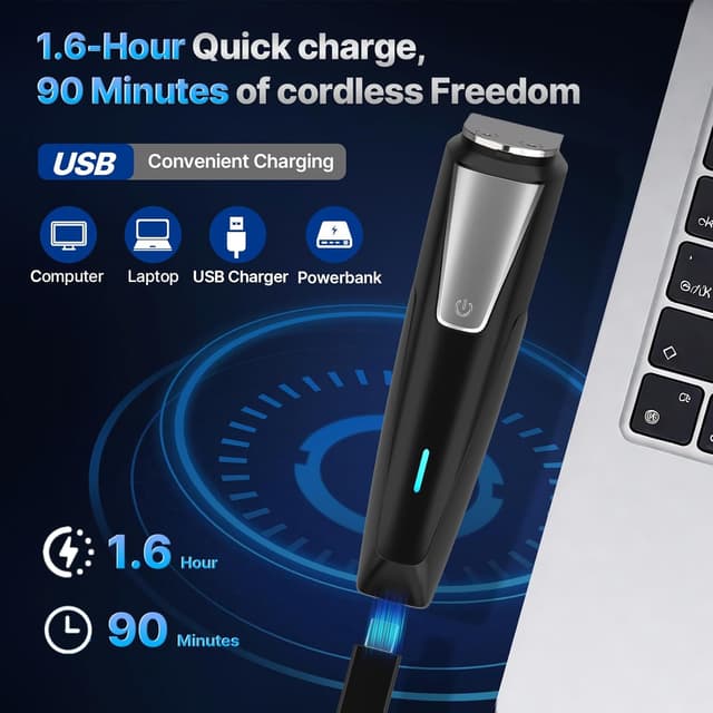 Thumbnail 4 de Beard Trimmer All‑in‑One Cordless 9‑Comb Grooming Kit 🪒