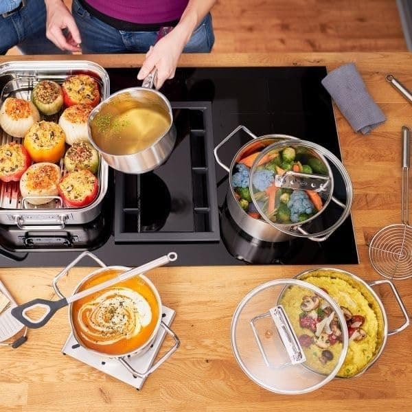 Thumbnail 4 de RÖSLE EXPERTISO Olla universal acero inoxidable 24cm 🍲