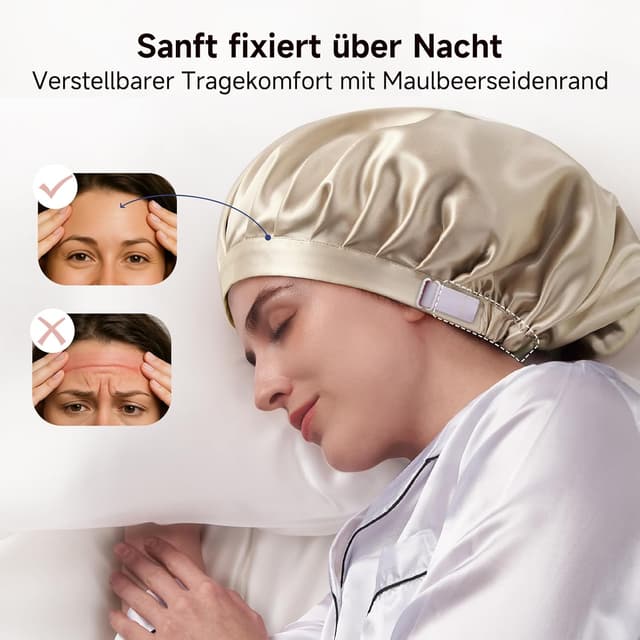 Thumbnail 4 de Kaome 22 Momme 100% Maulbeerseide Schlafmütze