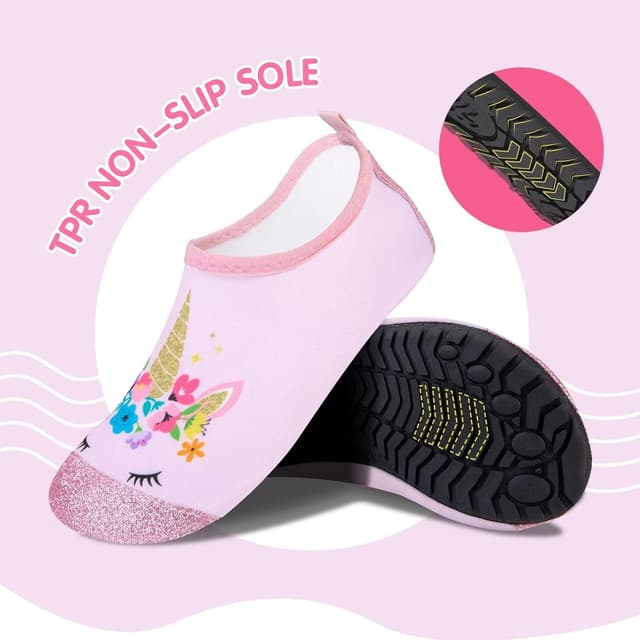 Detalle de Kids Swim Water Shoes for Toddlers & Babies – Aqua Socks Quick Dry Pool & Beach Barefoot Style (Boys & Girls)