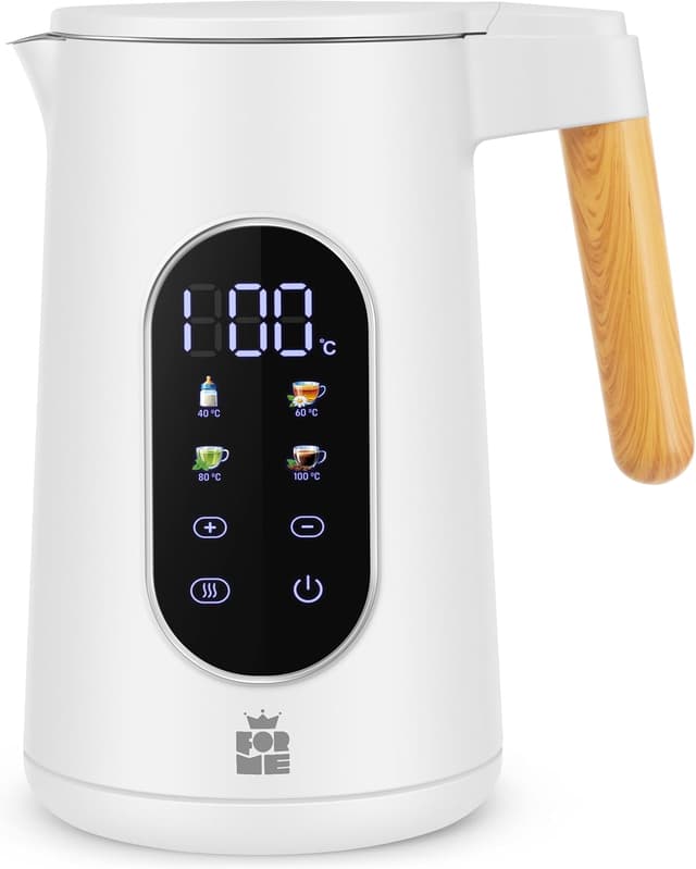 Thumbnail 6 de FOR ME ForMe Edelstahl-Wasserkocher 1,7 L mit Temperaturwahl 40–100 °C und Warmhaltefunktion
