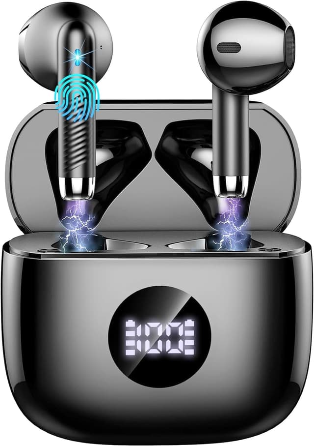 Detalle de Cuffie Bluetooth Auricolari Bluetooth 5.4 wireless in-ear con 4 microfoni ENC, fino a 40 ore e grado IP7