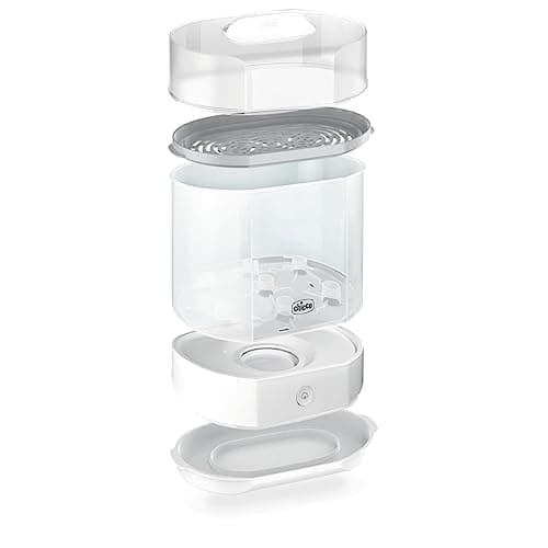 Thumbnail 2 de Chicco Esterilizador Eléctrico, Esterilizador de Biberones, Sacaleches y Chupete, con 3 Configuraciones y Apagado Automático, Apto para Microondas, Universal hasta 6 Biberones de 330 ml, Blanco