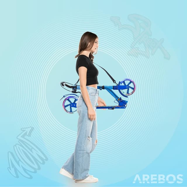 Thumbnail 6 de Arebos Cityroller Kickroller bis 100 kg
