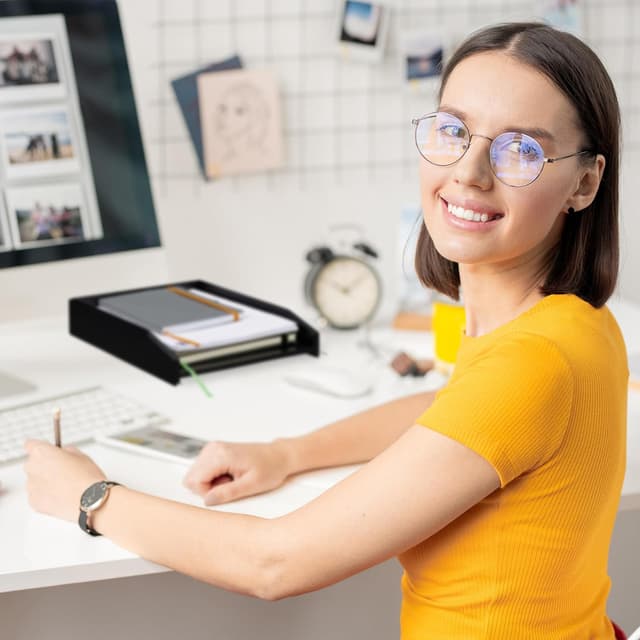 Detalle de Relaxdays Corbeille à Courrier empilable A4 6×25×33 cm 🗂
