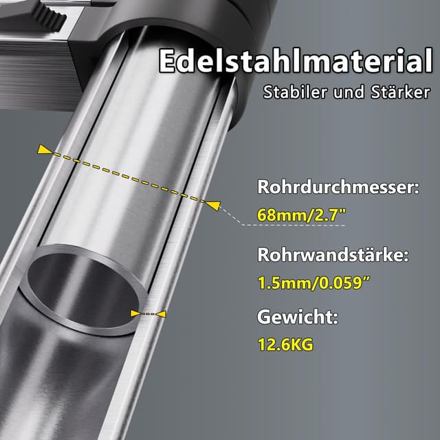 Thumbnail 1 de SIMPDIY Teleskopleiter 3,8 m â Edelstahlleiter đȘ